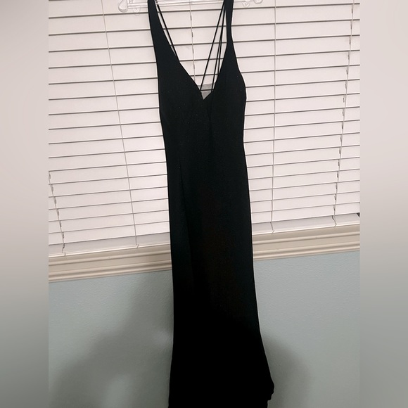 Black shimmer maxi dress. - Picture 2 of 3